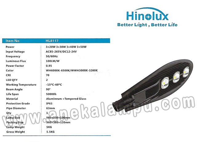 Lampu Jalan LED 150 Watt HL-8117